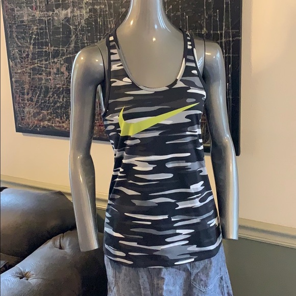 Nike Tops - The Nike Tee Camo Print Dri-Fit Racerback Tank